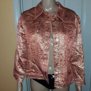 Ruby Rd shiny pink jacket